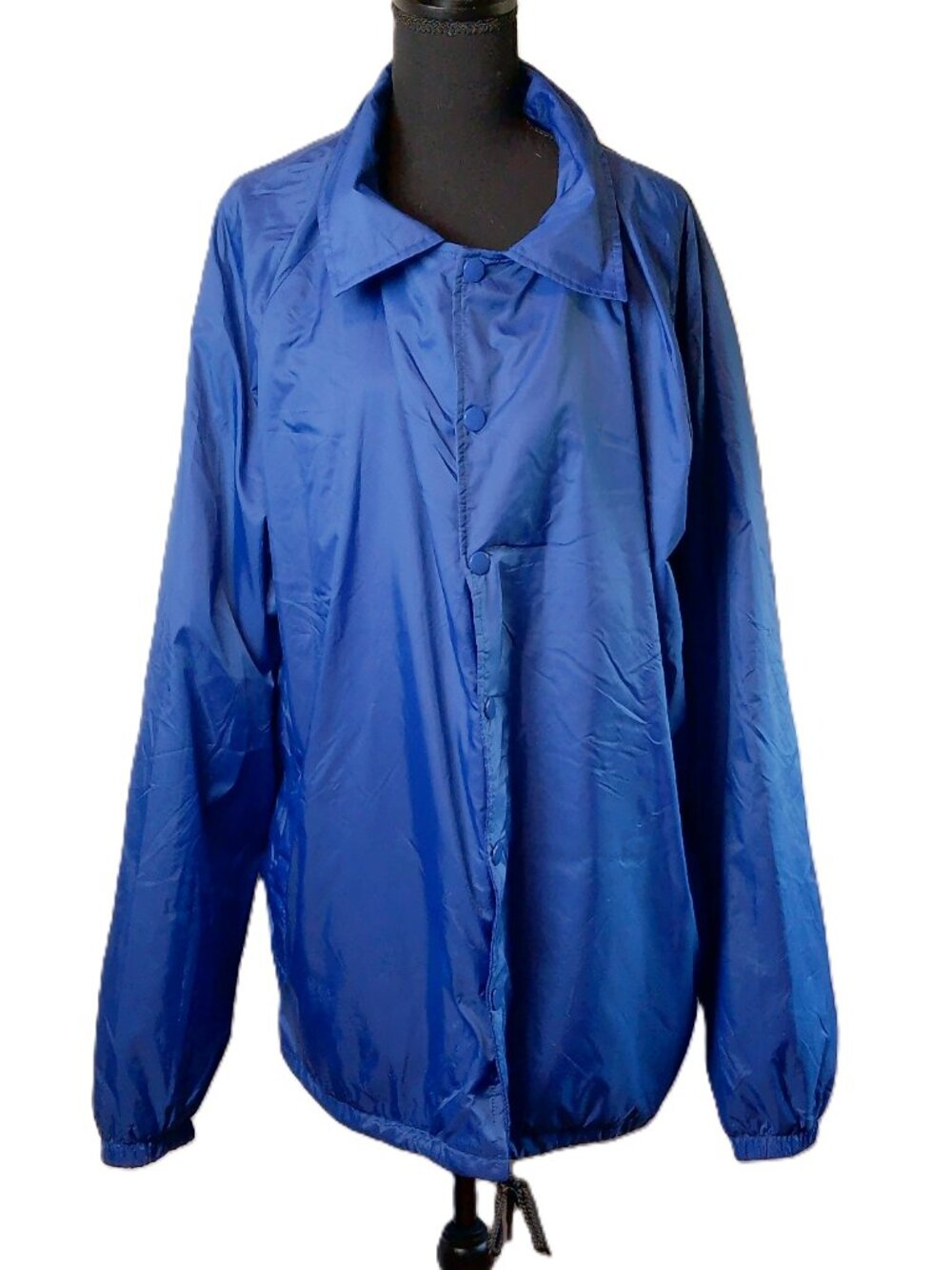 NWT Shaka Wear Streetwear Essentials Nylon Coach Jacket Royal Blue XL SCJ2230